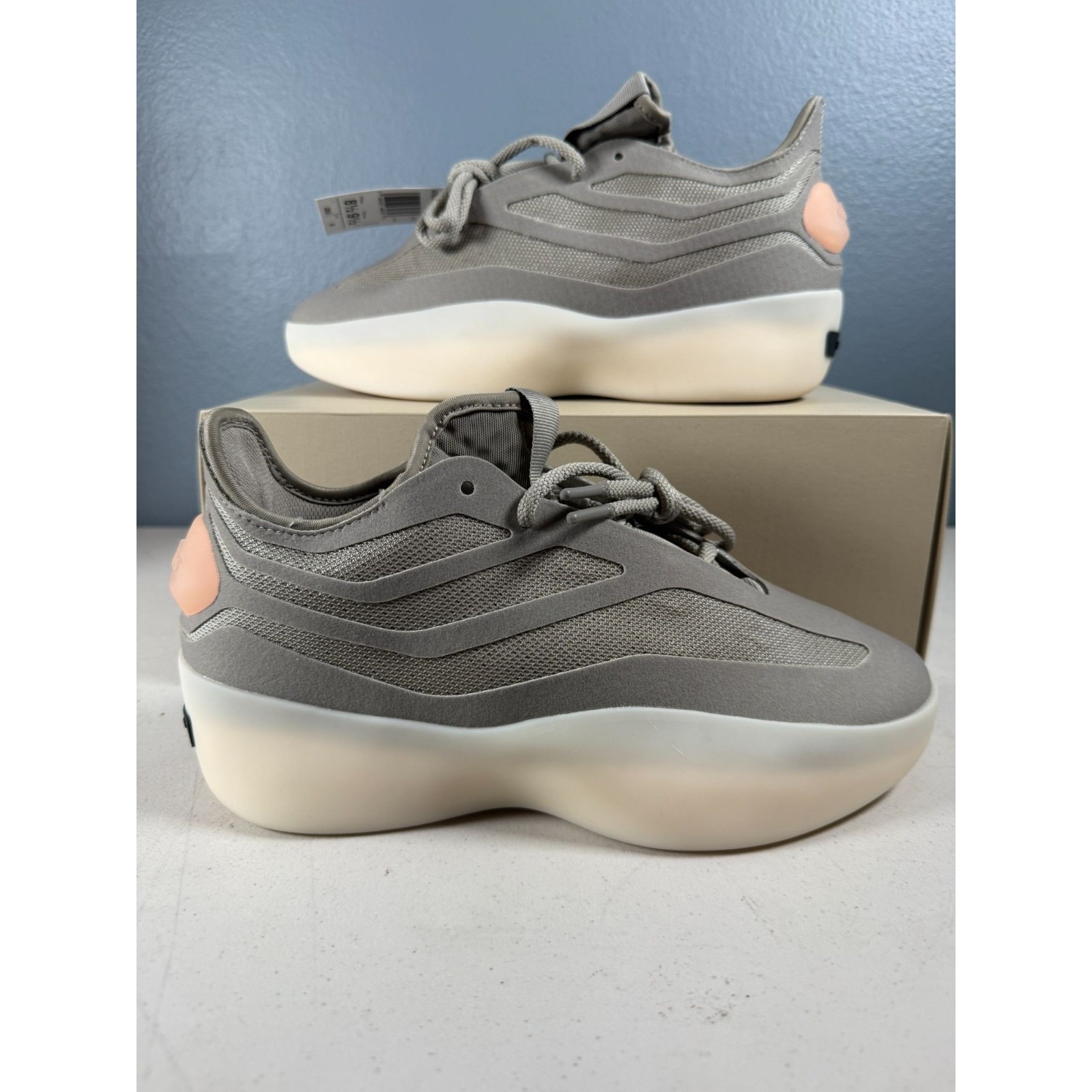 Adidas Athletics Ii Basketball Shoes Fear Of God Grey/White Men's Size 8.5 New